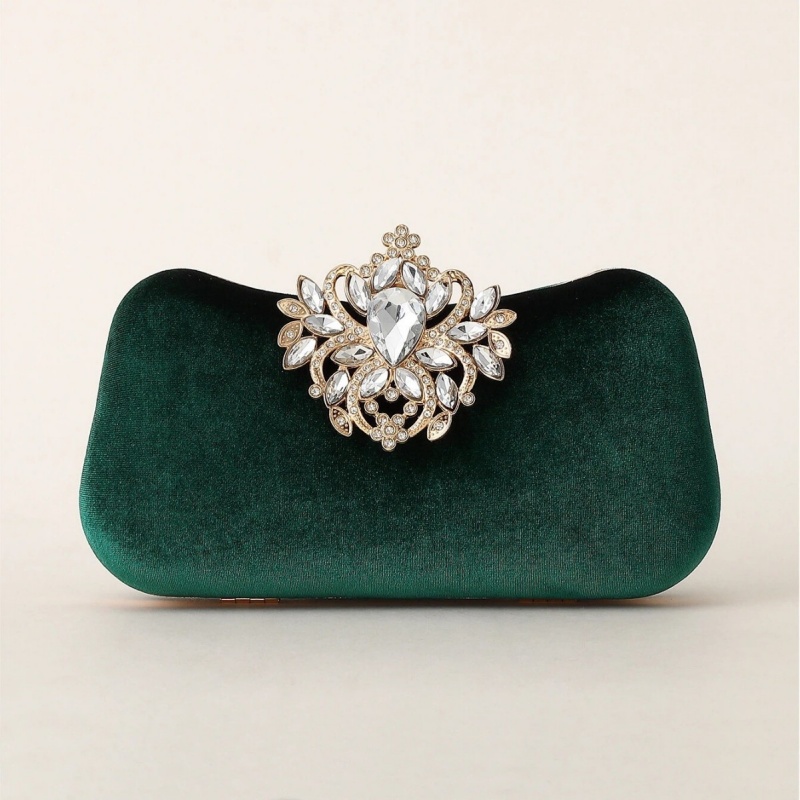 Ciemnozielona aksamitna kopert – Luxury Bags Green recenzja i cena
