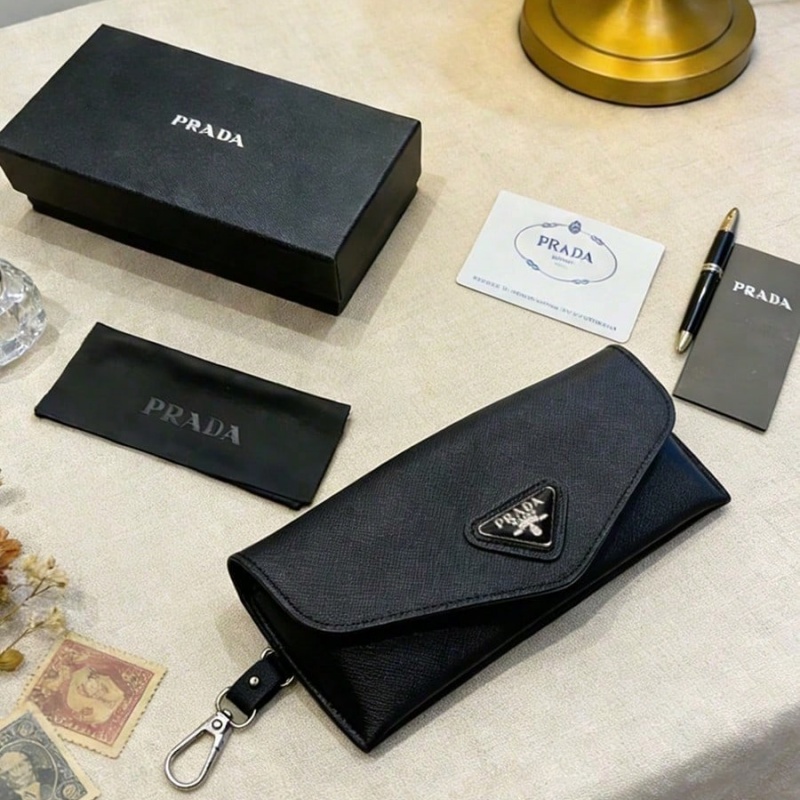 Czarne skórzane etui na okular – Luxury Bags Logo recenzja i cena