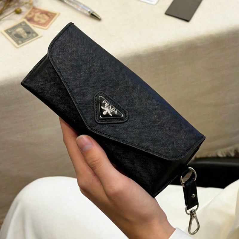 Czarne skórzane etui na okular – Luxury Bags Logo recenzja i cena