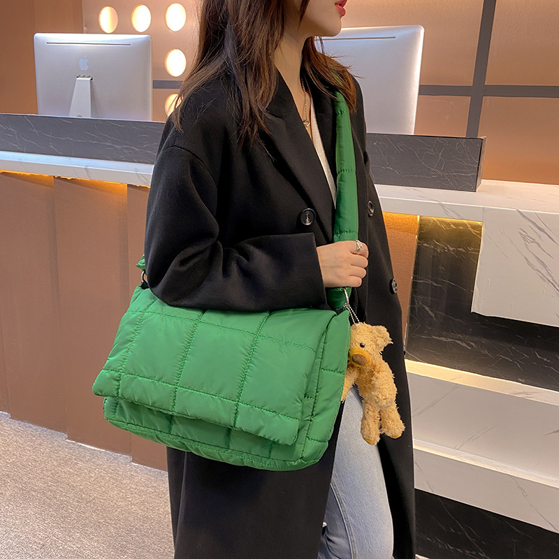 Zima dół bawełny kobiety messe – Luxury Bags Green recenzja i cena