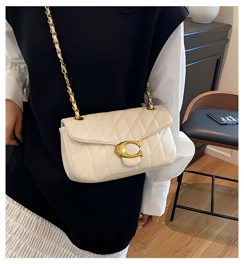 Damska pikowana skórzana torba – Luxury Bags Logo recenzja i cena